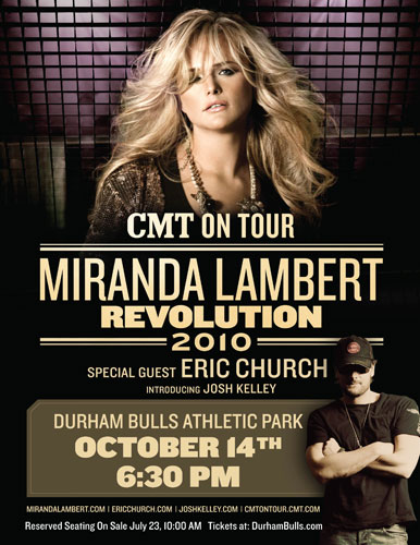 miranda lambert revolution tour. Miranda Lambert is coming